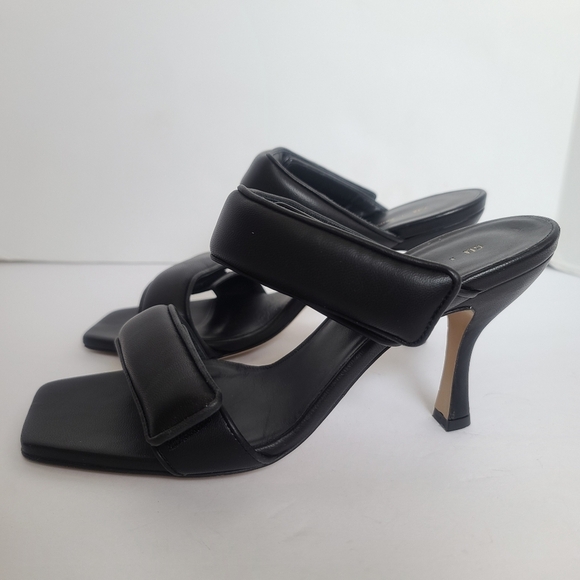 Gia Borghini x Pernille | Teisbaek Two Strap Sandals in Antracite Black Size 10 - Picture 9 of 14
